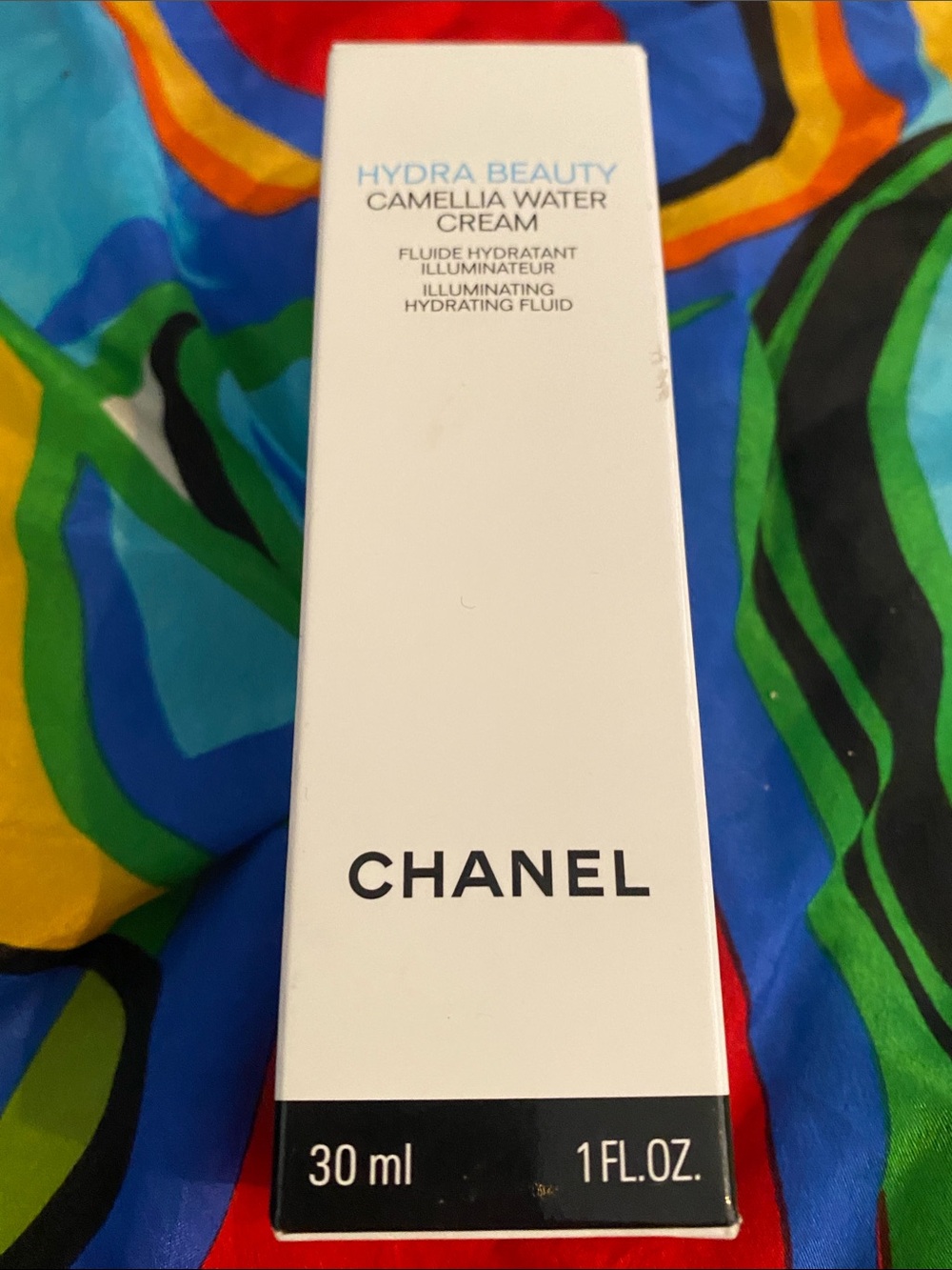 CHANEL Hydra Beauty Camellia Water Cream — White with Black Accents